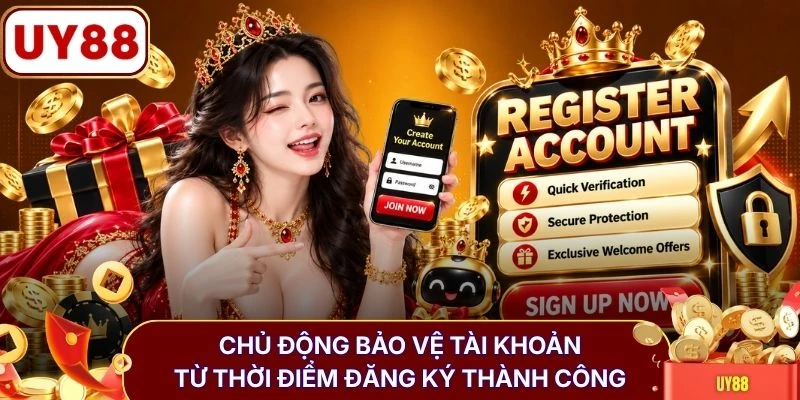 Đăng ký UY88 3 Chủ động bảo vệ tài khoản từ thời điểm đăng ký thành công